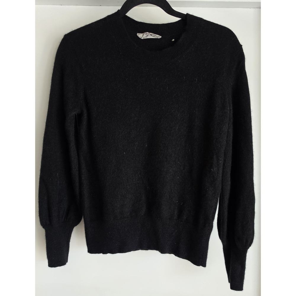 Everlane Cashmere Crew Neck Sweater Women S Black Solid Long Sleeve Pullover